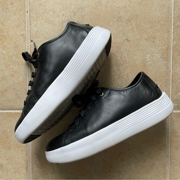 Cole Haan Grand Crosscourt Flatform Sneaker Black Size 7 - Picture 5 of 5